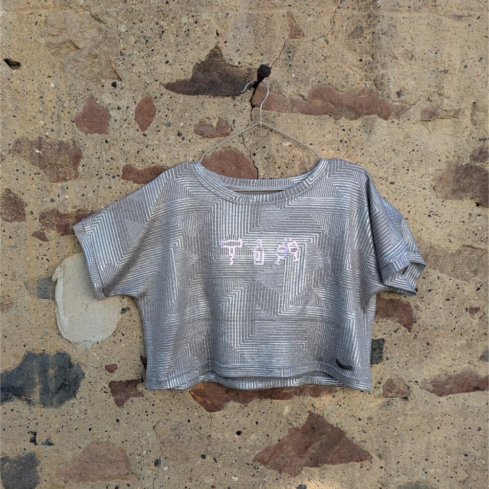 Boros felső, ezüst, női S