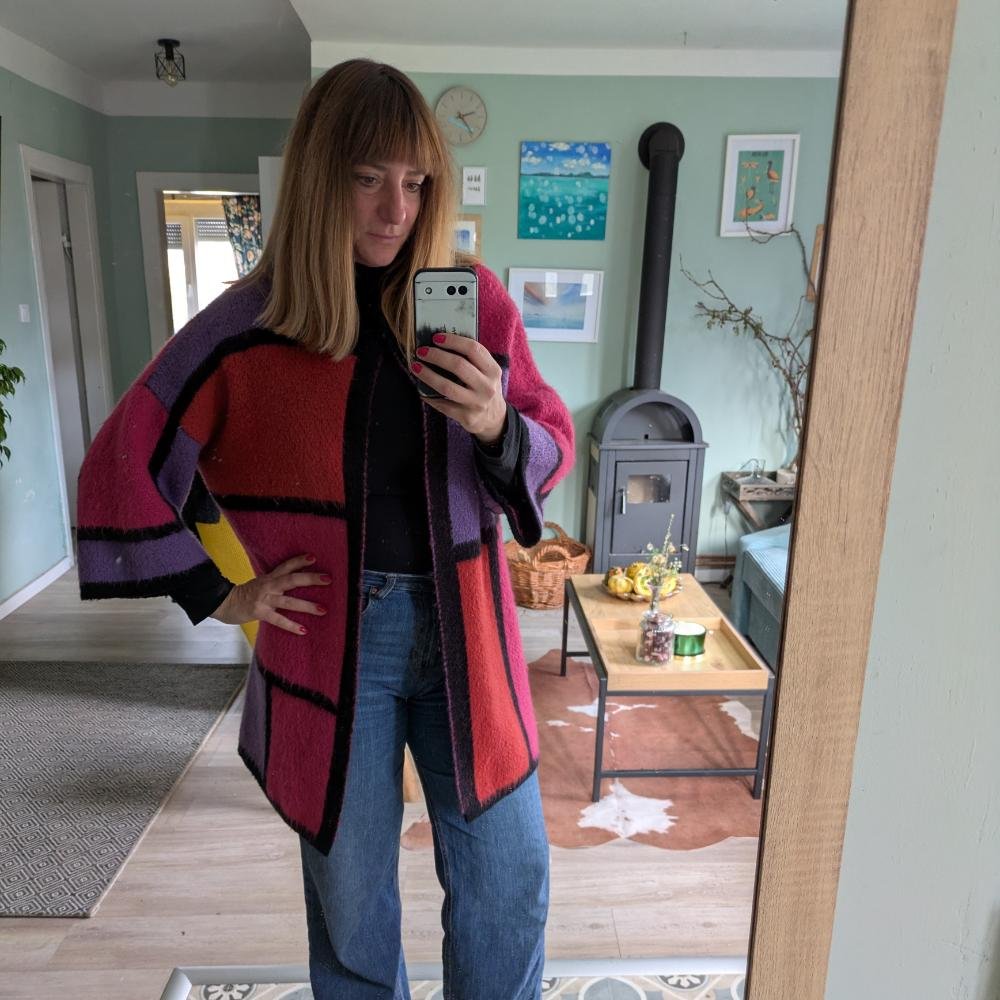 Kockás kabát, L/XL - Image 5