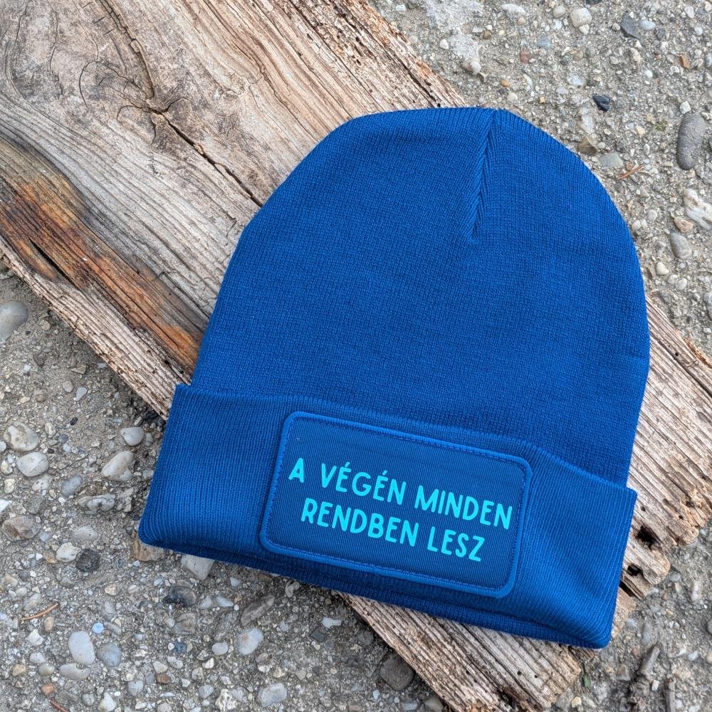 Sapka, kék, rendben