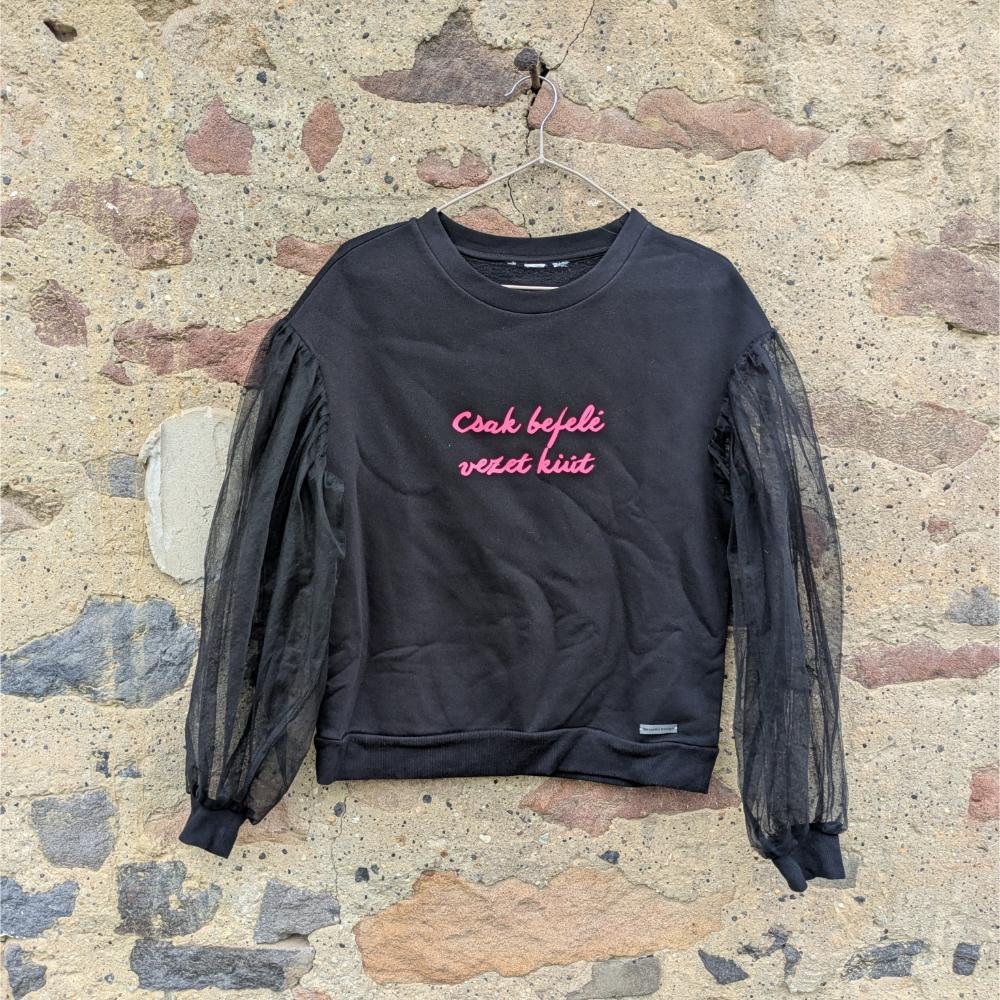 Kiút pulóver, fekete, S/M