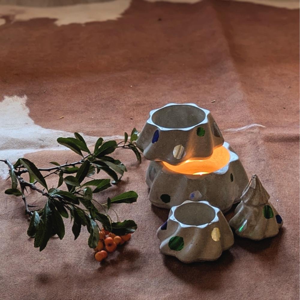 Karácsonyfa tartó, 19 cm, pink - Image 9