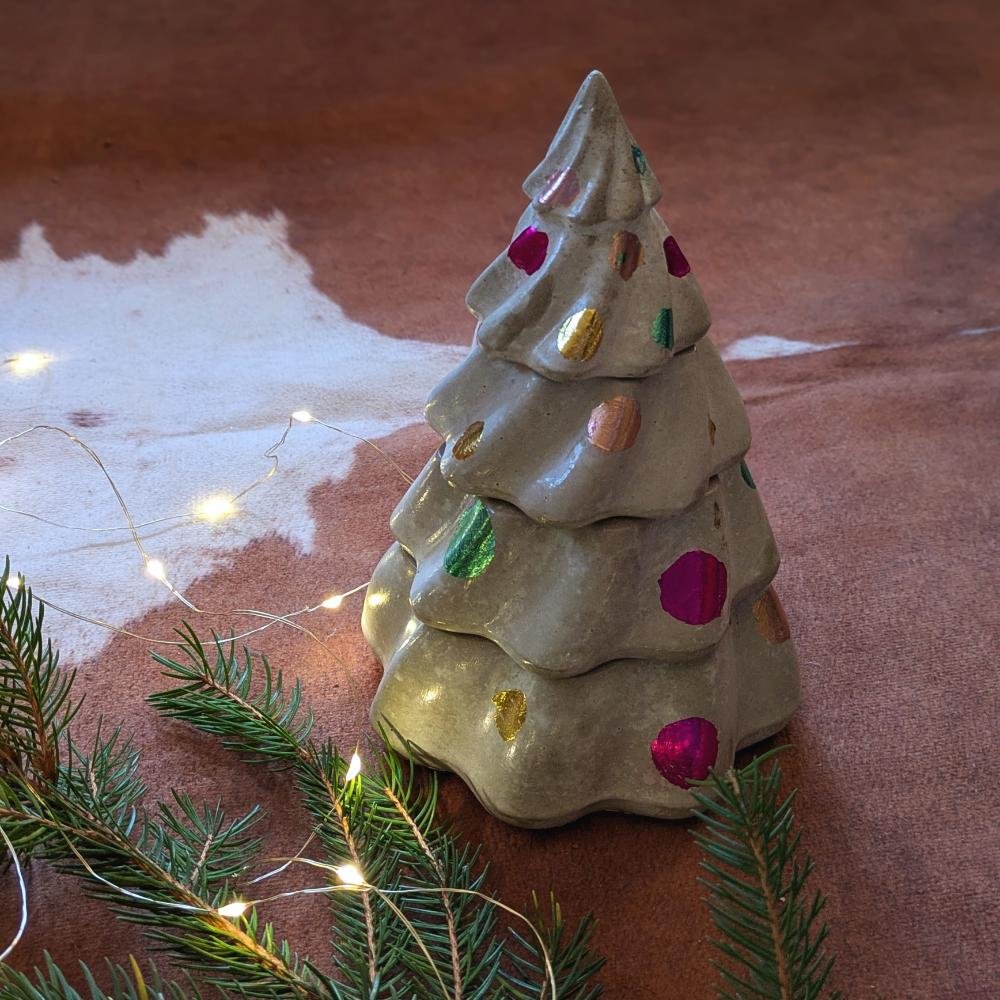 Karácsonyfa tartó, 19 cm, pink