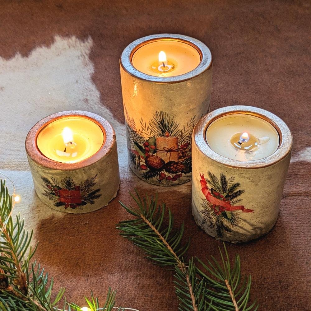 Karácsonyi mécsestartó szett, ajándék - Image 4