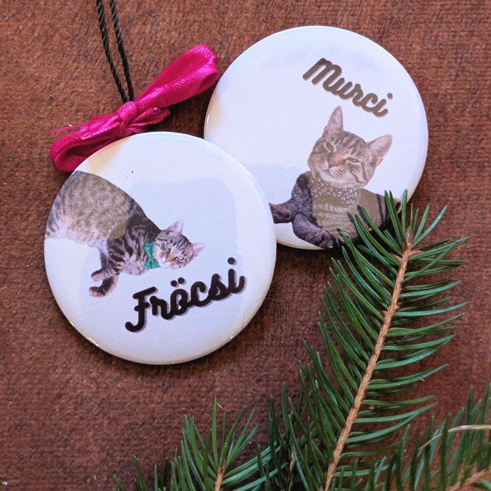 Kitűző karácsonyfadísz, egyedi - Image 3