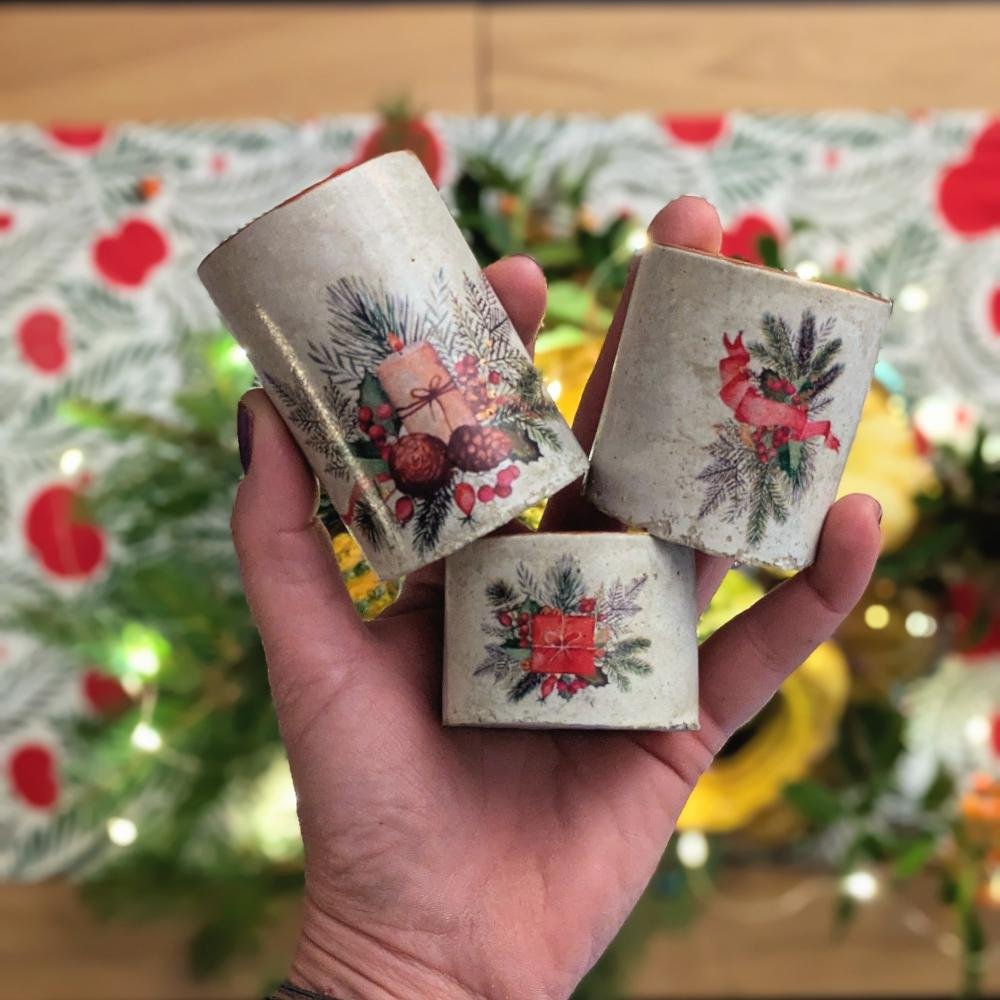 Karácsonyi mécsestartó szett, ajándék - Image 2