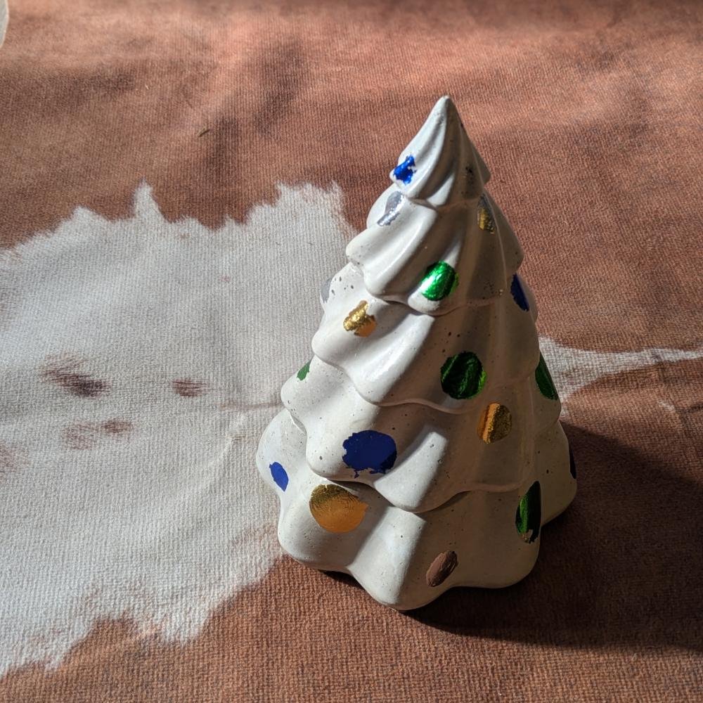 Karácsonyfa adventi gyertya szett, 19 cm, kék - Image 2